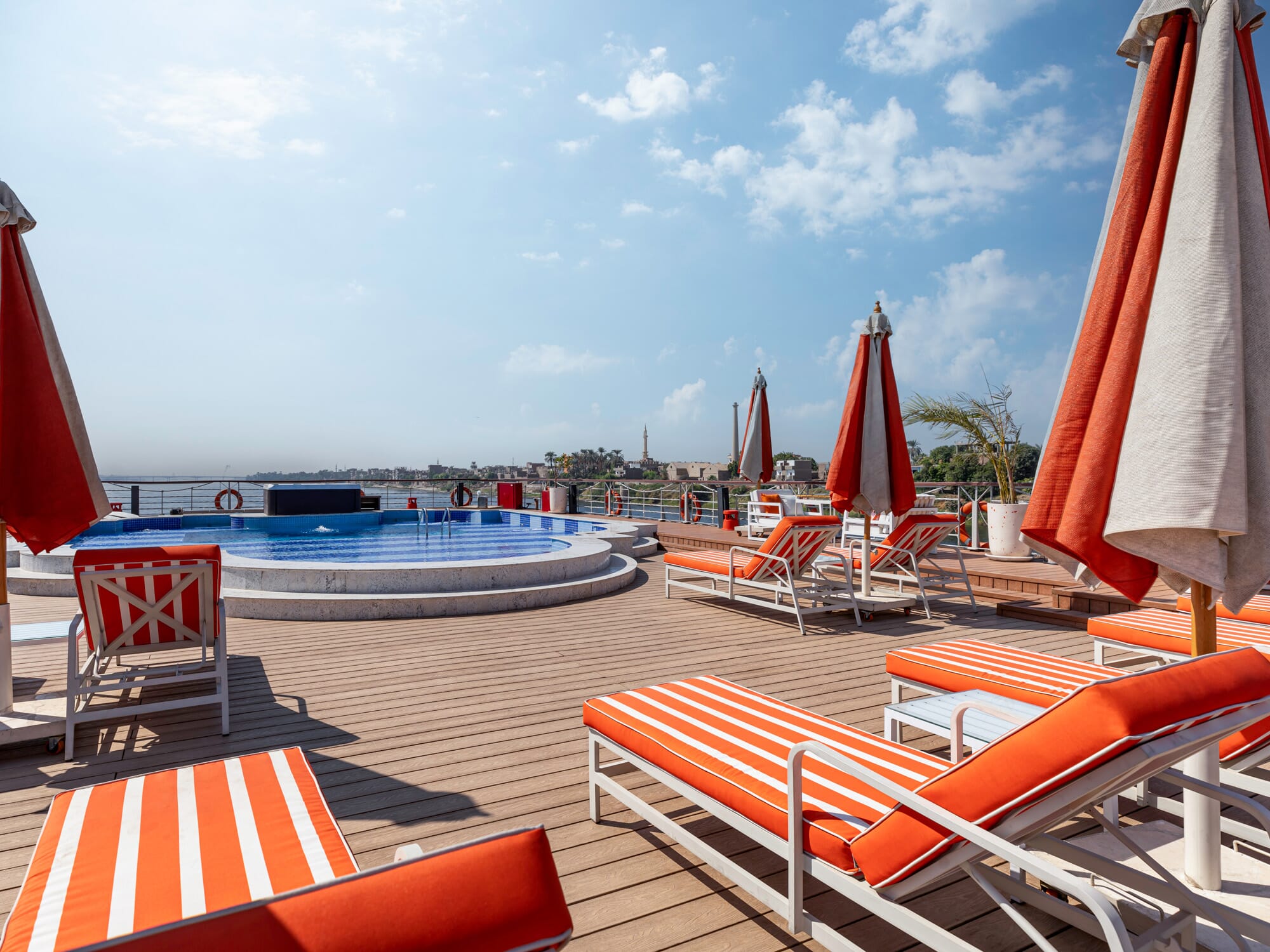 MS Grand Mandarin nile cruise sun loungers